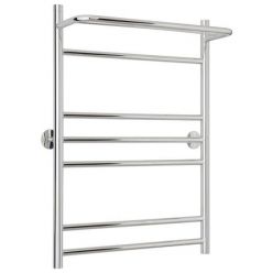 Полотенцесушитель водяной Стилье Универсал-57 00657-8050, с полкой, высота 80 см x ширина 50 см, хром