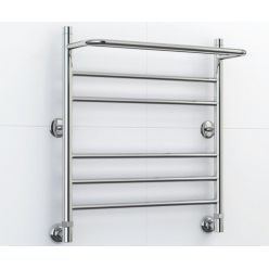 Полотенцесушитель водяной Стилье Универсал-57 00657-8050, с полкой, высота 80 см x ширина 50 см, хром