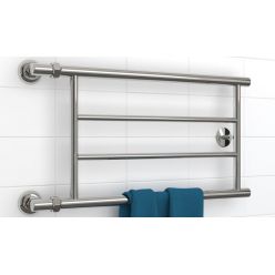 Полотенцесушитель водяной Стилье Минор 0600, 00600-3250, 1 дюйм, высота 32 см x ширина 50 см, хром