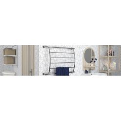 Полотенцесушитель водяной Стилье Минор 0602, 00602-5050, 1 дюйм, высота 50 см x ширина 50 см, хром