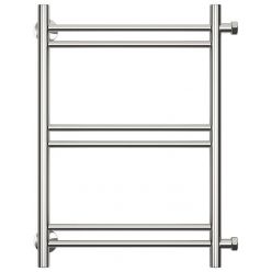 Полотенцесушитель водяной Стилье Версия-Б1 00611-5040, 3/4 дюйма накидные гайки, высота 50 см x ширина 40 см, боковое подключение 50 см, хром