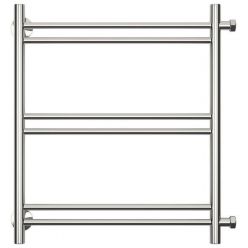 Полотенцесушитель водяной Стилье Версия-Б1 00611-5050, 3/4 дюйма накидные гайки, высота 50 см x ширина 50 см, боковое подключение 60 см, хром