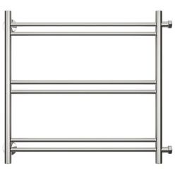 Полотенцесушитель водяной Стилье Версия-Б1 00611-5060, 3/4 дюйма накидные гайки, высота 50 см x ширина 60 см, хром