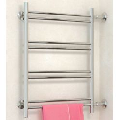 Полотенцесушитель водяной Стилье Версия-Б1 00611-5060, 3/4 дюйма накидные гайки, высота 50 см x ширина 60 см, хром