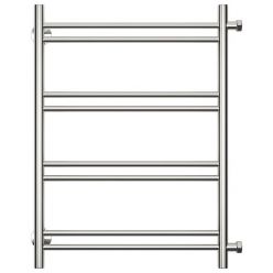 Полотенцесушитель водяной Стилье Версия-Б1 00611-6050, 3/4 дюйма накидные гайки, высота 60 см x ширина 50 см, хром