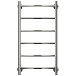 Полотенцесушитель водяной Стилье Версия-H2 00622-8040, 3/4 дюйма накидные гайки, высота 80 см x ширина 40 см, хром