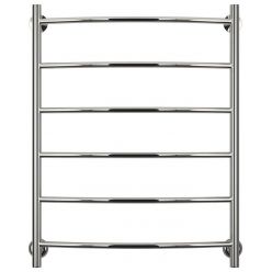 Полотенцесушитель водяной Стилье Версия-H2 00622-8060, 3/4 дюйма накидные гайки, высота 80 см x ширина 60 см, хром