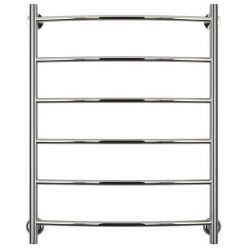 Полотенцесушитель водяной Стилье Версия-H2 00622-8060, 3/4 дюйма накидные гайки, высота 80 см x ширина 60 см, хром