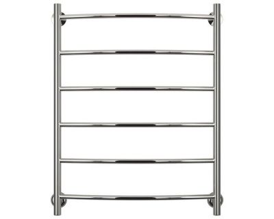 Полотенцесушитель водяной Стилье Версия-H2 00622-8060, 3/4 дюйма накидные гайки, высота 80 см x ширина 60 см, хром