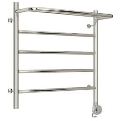 Полотенцесушитель электрический Стилье Формат 20 ТП/ТЛ 00520-5050/00521-5050, с полкой, высота 50 см x ширина 50 см, хром