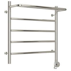 Полотенцесушитель электрический Стилье Формат 20 ТП/ТЛ 00520-5050/00521-5050, с полкой, высота 50 см x ширина 50 см, хром