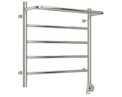 Полотенцесушитель электрический Стилье Формат 20 ТП/ТЛ 00520-5050/00521-5050, с полкой, высота 50 см x ширина 50 см, хром