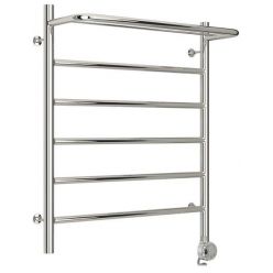 Полотенцесушитель электрический Стилье Формат 20 ТП/ТЛ 00520-6050/00521-6050, с полкой, высота 60 см x ширина 50 см, хром