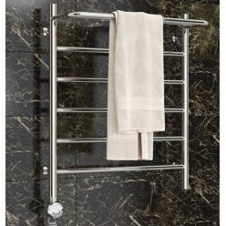 Полотенцесушитель электрический Стилье Формат 20 ТП/ТЛ 00520-6050/00521-6050, с полкой, высота 60 см x ширина 50 см, хром