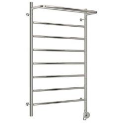 Полотенцесушитель электрический Стилье Формат 20 ТП/ТЛ 00520-8050/00521-8050, с полкой, высота 80 см x ширина 50 см, хром