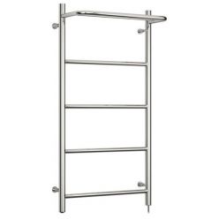 Полотенцесушитель электрический Стилье Формат 30 ТП/ТЛ 00530-8040/00531-8040, с полкой, высота 80 см x ширина 40 см, хром