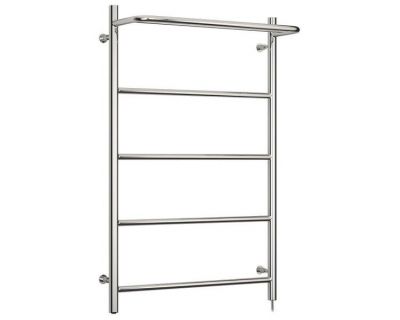 Полотенцесушитель электрический Стилье Формат 30 ТП/ТЛ 00530-8050/00531-8050, с полкой, высота 80 см x ширина 50 см, хром