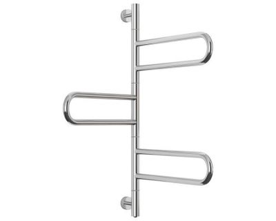 Полотенцесушитель электрический Стилье Формат 50 ПВ 00550-0830, 3 поворотные полки, высота 80 см x ширина 50 см, хром