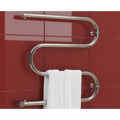 Полотенцесушитель электрический Стилье №03 М-образный 00503-5050, высота 50 см x ширина 50 см, хром