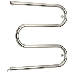 Полотенцесушитель электрический Стилье №03 М-образный 00503-5050, высота 50 см x ширина 50 см, хром