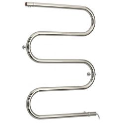 Полотенцесушитель электрический Стилье №04 МS-образный 00504-7050, высота 70 см x ширина 50 см, хром