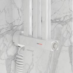 Полотенцесушитель электрический Сунержа Хорда 4.0 1200 x 16.6, ширина 16.6 см, высота 120 см, белый, 12-0834-1200