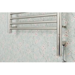 Полотенцесушитель электрический Сунержа Богема 3.0 800 x 500 с полкой, ширина 53.2 см, высота 92.4 см, хром, L/R