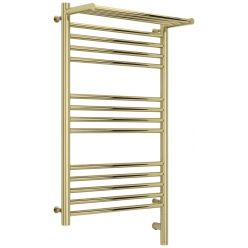 Полотенцесушитель электрический Сунержа Богема 3.0 800 x 500 с полкой, ширина 53.2 см, высота 92.4 см, шампань, L/R