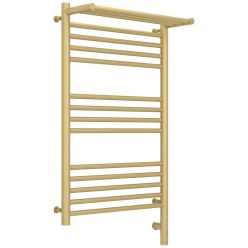 Полотенцесушитель электрический Сунержа Богема 3.0 800 x 500 с полкой, ширина 53.2 см, высота 92.4 см, матовая шампань, L/R