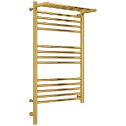 Полотенцесушитель электрический Сунержа Богема 3.0 800 x 500 с полкой, ширина 53.2 см, высота 92.4 см, золото, L/R