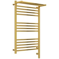 Полотенцесушитель электрический Сунержа Богема 3.0 800 x 500 с полкой, ширина 53.2 см, высота 92.4 см, золото, L/R