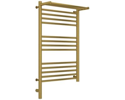 Полотенцесушитель электрический Сунержа Богема 3.0 800 x 500 с полкой, ширина 53.2 см, высота 92.4 см, состаренная латунь, L/R