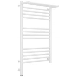 Полотенцесушитель электрический Сунержа Богема 3.0 800 x 500 с полкой, ширина 53.2 см, высота 92.4 см, белый, L/R