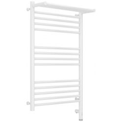 Полотенцесушитель электрический Сунержа Богема 3.0 800 x 500 с полкой, ширина 53.2 см, высота 92.4 см, белый, L/R