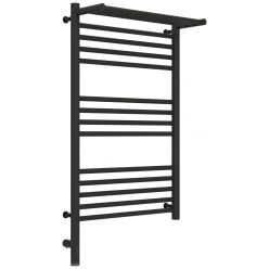 Полотенцесушитель электрический Сунержа Богема 3.0 800 x 500 с полкой, ширина 53.2 см, высота 92.4 см, тёмный титан муар, L/R