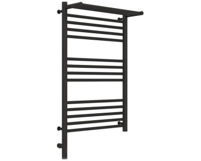 Полотенцесушитель электрический Сунержа Богема 3.0 800 x 500 с полкой, ширина 53.2 см, высота 92.4 см, тёмный титан муар, L/R