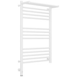 Полотенцесушитель электрический Сунержа Богема 3.0 800 x 500 с полкой, ширина 53.2 см, высота 92.4 см, матовый белый, L/R