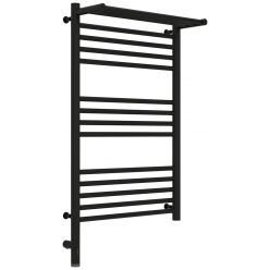 Полотенцесушитель электрический Сунержа Богема 3.0 800 x 500 с полкой, ширина 53.2 см, высота 92.4 см, матовый черный, L/R