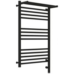 Полотенцесушитель электрический Сунержа Богема 3.0 800 x 500 с полкой, ширина 53.2 см, высота 92.4 см, матовый черный, L/R