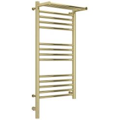 Полотенцесушитель электрический Сунержа Богема 3.0 800 x 400 с полкой, ширина 43.2 см, высота 92.4 см, шампань, L/R