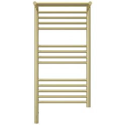 Полотенцесушитель электрический Сунержа Богема 3.0 800 x 400 с полкой, ширина 43.2 см, высота 92.4 см, шампань, L/R