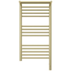 Полотенцесушитель электрический Сунержа Богема 3.0 800 x 400 с полкой, ширина 43.2 см, высота 92.4 см, шампань, L/R