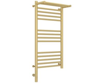 Полотенцесушитель электрический Сунержа Богема 3.0 800 x 400 с полкой, ширина 43.2 см, высота 92.4 см, матовая шампань, L/R