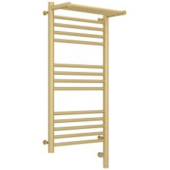 Полотенцесушитель электрический Сунержа Богема 3.0 800 x 400 с полкой, ширина 43.2 см, высота 92.4 см, матовая шампань, L/R