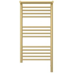 Полотенцесушитель электрический Сунержа Богема 3.0 800 x 400 с полкой, ширина 43.2 см, высота 92.4 см, матовая шампань, L/R