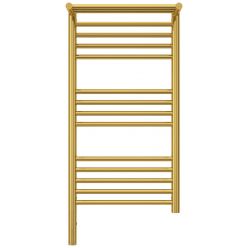 Полотенцесушитель электрический Сунержа Богема 3.0 800 x 400 с полкой, ширина 43.2 см, высота 92.4 см, золото, L/R