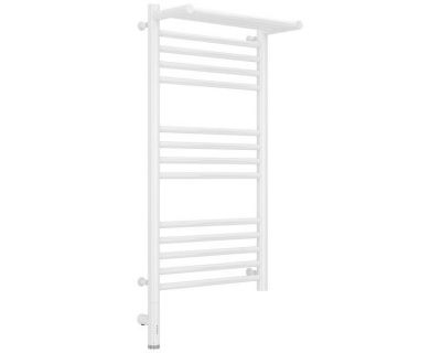 Полотенцесушитель электрический Сунержа Богема 3.0 800 x 400 с полкой, ширина 43.2 см, высота 92.4 см, белый, L/R