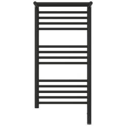 Полотенцесушитель электрический Сунержа Богема 3.0 800 x 400 с полкой, ширина 43.2 см, высота 92.4 см, тёмный титан муар, L/R