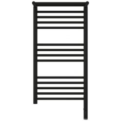 Полотенцесушитель электрический Сунержа Богема 3.0 800 x 400 с полкой, ширина 43.2 см, высота 92.4 см, матовый черный, L/R