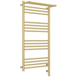 Полотенцесушитель электрический Сунержа Богема 3.0 1000 x 500 с полкой, ширина 53.2 см, высота 112.4 см, матовая шампань, L/R